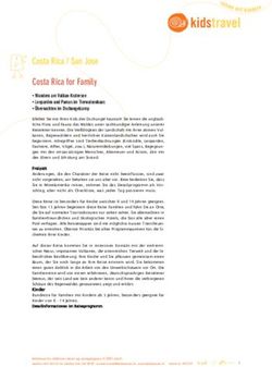 Costa Rica / San Jose - Wandern am Vulkan-Kratersee Leoparden und Pumas im Tierwaisenhaus &Uuml;bernachten im Dschungelcamp - kidstravel.ch