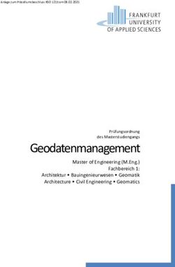 Geodatenmanagement Master of Engineering (M.Eng.) Fachbereich 1: Architektur Bauingenieurwesen Geomatik Architecture Civil Engineering ...