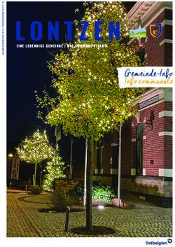 Gemeinde-Info Info communale - EINE LEBENDIGE GEMEINDE | UNE COMMUNE VIVANTE