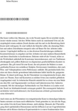 SKULPTUR/MODELL - Thomas Scheibitz