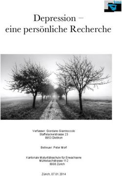 Depression - eine persönliche Recherche - Verfasser: Giordano Giannoccolo Staffelackerstrasse 23 8953 Dietikon Betreuer: Peter Morf Kantonale ...