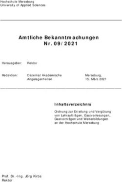 Amtliche Bekanntmachungen Nr. 09/2021 - Hochschule ...