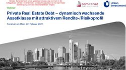 Private Real Estate Debt - dynamisch wachsende Assetklasse mit attraktivem Rendite-/Risikoprofil - Webkonferenz am 22. Februar 2021