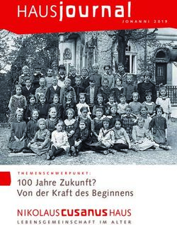 Haus - 100 Jahre Zukunft? Von der Kraft des Beginnens - Johanni 2019 - Nikolaus ...