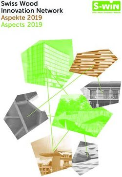 Swiss Wood Innovation Network Aspekte 2019 Aspects 2019