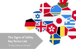 The Signs of Safety Key Terms List - "In Any Culture or Country"