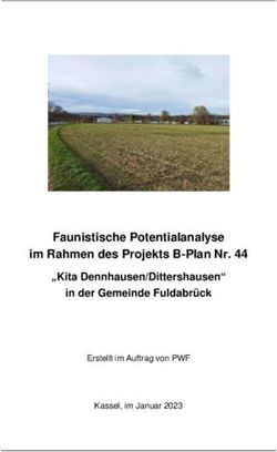 Faunistische Potentialanalyse im Rahmen des Projekts B-Plan Nr. 44 "Kita Dennhausen/Dittershausen" in der Gemeinde Fuldabr&uuml;ck