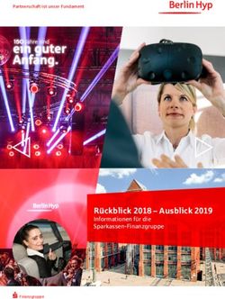 Rückblick 2018 - Ausblick 2019 - Informationen für die Sparkassen-Finanzgruppe - Partnerschaft ist unser Fundament - Berlin Hyp