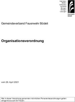 Organisationsverordnung - vom 29. April 2021 Alle in dieser Verordnung genannten m&auml;nnlichen Personenbezeichnungen gelten sinngem&auml;ss auch f&uuml;r ...