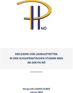 REFLEXION VON LEHRAUFTRITTEN IN DEN SCHULPRAKTISCHEN STUDIEN-NMS AN DER PH NÖ - Margarethe KAINIG-HUBER Johann ZENZ