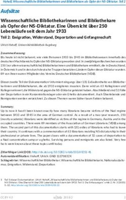 Aufs&auml;tze Wissenschaftliche Bibliothekarinnen und Bibliothekare als Opfer der NS-Diktatur. Eine &Uuml;bersicht &uuml;ber 250 Lebensl&auml;ufe seit dem Jahr 1933