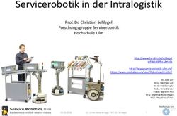 Servicerobotik in der Intralogistik - Prof. Dr. Christian Schlegel Forschungsgruppe Servicerobotik Hochschule Ulm