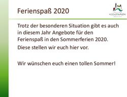 Ferienspa&szlig; 2020 Trotz der besonderen Situation gibt es auch in diesem Jahr Angebote f&uuml;r den Ferienspa&szlig; in den Sommerferien 2020. Diese stellen wir ...