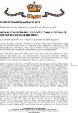 PRESSE INFORMATION M&Auml;RZ/APRIL 2020 - Feiern Sie mit uns - Wir setzen dem Circus die Krone auf!