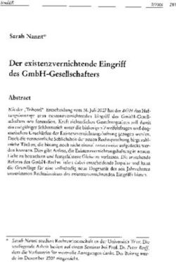 D'ER EXISTENZVERNICHTENDE EINGRIFF DES GMBH-GESELLSCHAFTERS - STUDZR