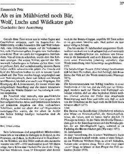 Als es im M&uuml;hlviertel noch B&auml;r, Wolf, Luchs und Wildkatze gab