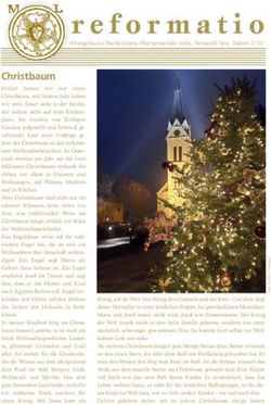 Christbaum - Evangelische Kirche Gols