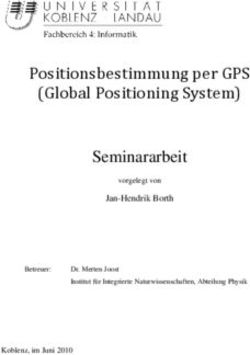 (Global Positioning System) - Seminararbeit Jan-Hendrik Borth