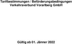 Tarifbestimmungen / Bef&ouml;rderungsbedingungen Verkehrsverbund Vorarlberg GmbH G&uuml;ltig ab 01. J&auml;nner 2022 - VMOBIL