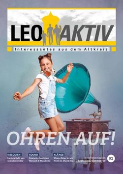 Interessantes aus dem Altkreis - MELODIEN Larissa liebt ver-schiedene Stile - LEOAKTIV