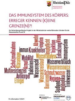 DAS IMMUNSYSTEM DES KÖRPERS: ERREGER KENNEN (K)EINE GRENZE