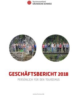 GESCH&Auml;FTSBERICHT 2018 - PERS&Ouml;NLICH F&Uuml;R DEN TOURISMUS www.tvssw.de - Verband S&auml;chsische Schweiz