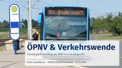 &Ouml;PNV & Verkehrswende Zukunft und Entwicklung des &Ouml;PNV im Kreis Bergstra&szlig;e Peter Castellanos - GR&Uuml;NE RUNDE Bensheim 07.12.2020