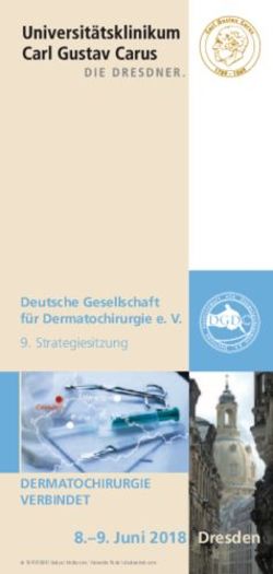 DEUTSCHE GESELLSCHAFT F&Uuml;R DERMATOCHIRURGIE E. V. DERMATOCHIRURGIE VERBINDET - 8.-9. JUNI 2018 DRESDEN - STRATEGIESITZUNG DER DEUTSCHEN ...