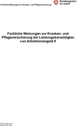 Fachliche Weisungen zur Kranken- und Pflegeversicherung der Leistungsberechtigten - von Arbeitslosengeld II Fachliche Weisungen zur Kranken- und ...