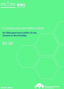 BA BK STUDIENGANGSINFORMATIONEN - Der Bildungswissenschaften f&uuml;r das Lehramt an Berufskollegs - FH M&uuml;nster