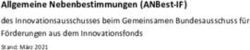 Allgemeine Nebenbestimmungen (ANBest-IF) - des Innovationsausschusses beim Gemeinsamen Bundesausschuss f&uuml;r F&ouml;rderungen aus dem Innovationsfonds ...