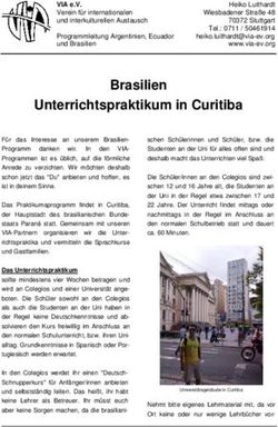 Brasilien Unterrichtspraktikum in Curitiba