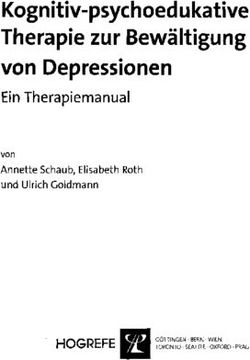 Kognitiv-psychoedukative Therapie zur Bew&auml;ltigung von Depressionen - Ein Therapiemanual