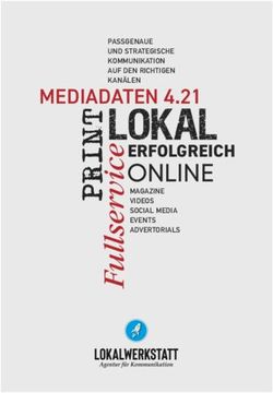 LOKAL ONLINE - PASSGENAUE UND STRATEGISCHE KOMMUNIKATION AUF DEN RICHTIGEN KANÄLEN - GT-INFO