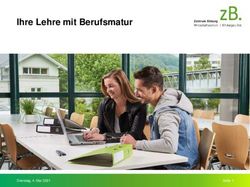 Ihre Lehre mit Berufsmatur - Dienstag, 4. Mai 2021 - Zentrum Bildung