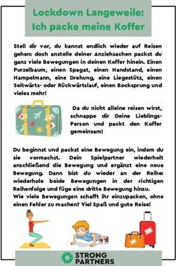 Lockdown Langeweile: Ich packe meine Koffer - Zweitag