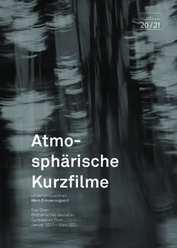 Atmo-sphärische Kurzfilme 20 / 21 - PHBern