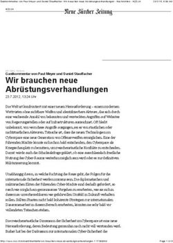 Wir brauchen neue Abr&uuml;stungsverhandlungen