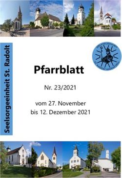 Pfarrblatt Nr. 23/2021 vom 27. November bis 12. Dezember 2021 - Pfarrei Deutschland