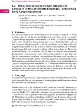 L.2 Digitalisierungsbezogene Kompetenzen von Lehrenden in den Lehramtsstudiengängen - Entwicklung eines Kompetenzrahmens