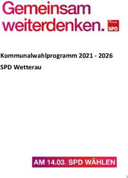 Kommunalwahlprogramm 2021 - 2026 SPD Wetterau