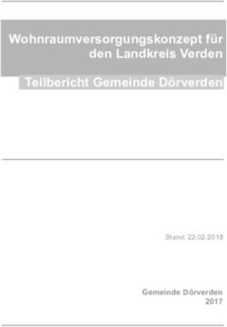 Wohnraumversorgungskonzept für den Landkreis Verden Teilbericht Gemeinde Dörverden - Gemeinde Dörverden 2017
