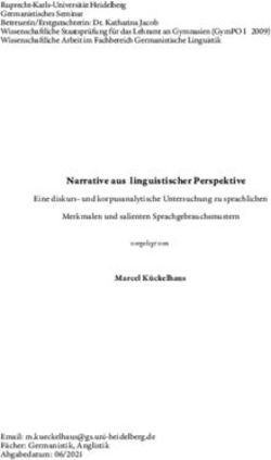 Narrative aus linguistischer Perspektive