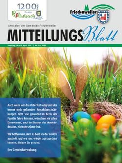 MITTEILUNGS Blatt - Gemeinde Friedenweiler