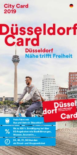 D&uuml;sseldorf Card City Card 2019 D&uuml;sseldorf N&auml;he trifft Freiheit - D&uuml;sseldorf Tourismus