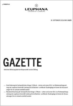 GAZETTE - Leuphana Universit&auml;t L&uuml;neburg