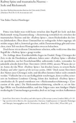 Railway Spine und traumatische Neurose - Seele und R&uuml;ckenmark