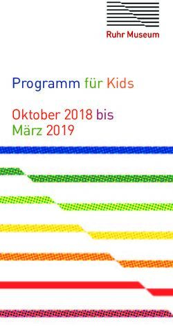 Programm für Kids Oktober 2018 bis März 2019 - Ruhr Museum