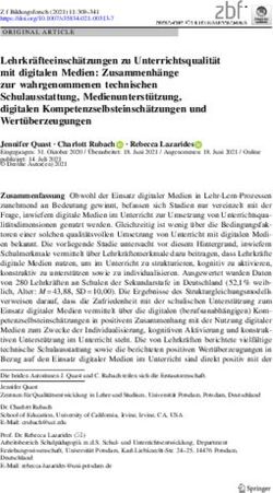 Lehrkräfteeinschätzungen zu Unterrichtsqualität mit digitalen Medien: Zusammenhänge zur wahrgenommenen technischen Schulausstattung ...