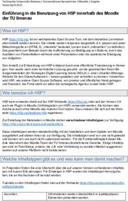 Einführung in die Benutzung von H5P innerhalb des Moodle der TU Ilmenau - Moodle an der TU Ilmenau